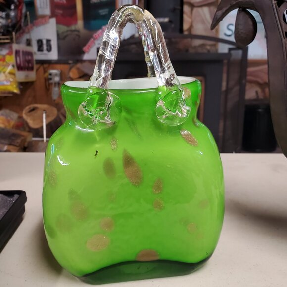 Murano Italian Hand Crafted glass Purse - Picture 6 of 7